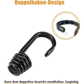 ieron 10 x Short Elastic Straps with Hooks Tie Down Straps with Hooks for Outdoor Camping Stationary Transport Trailers Banners Posters Tents