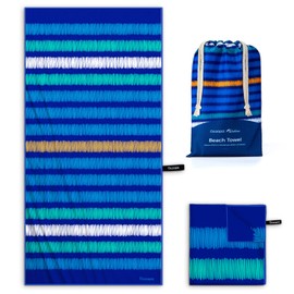 OCOOPA Beach Towel - Quick Dry, Sand Free - Compact, Lightweight - Includes Bag - for Swimming, Camping, Holiday
