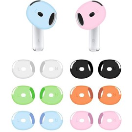 BLUEWALL Fit in Case Eartips Compatible with AirPods 4 Earbuds 4th Generation, 6 Pairs Fit in Charging Case Silicone Earbuds Cover Anti Slip Tips, Compatible with AirPods4 6 Pairs 6C