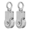 2PCS Cable Pulley Wheels 360 Degree Rotation Stainless Steel Pulley