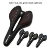Bicycle Saddle Breathable PU Leather Hollow Cushion Comfortable Road Bike