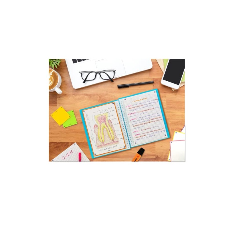 OXFORD Purple A5 Spiral Bound Student Folder 80 Views 40