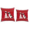 German Shorthaired Pointer Christmas GSP Ugly Holiday Throw Pillow
