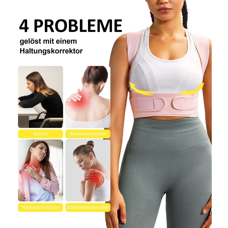 Junlan Back Straightener Posture Corrector Back Women and Men Shoulder