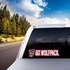 FANMATS 61422 NC State Wolfpack 2 Piece Team Slogan Decal