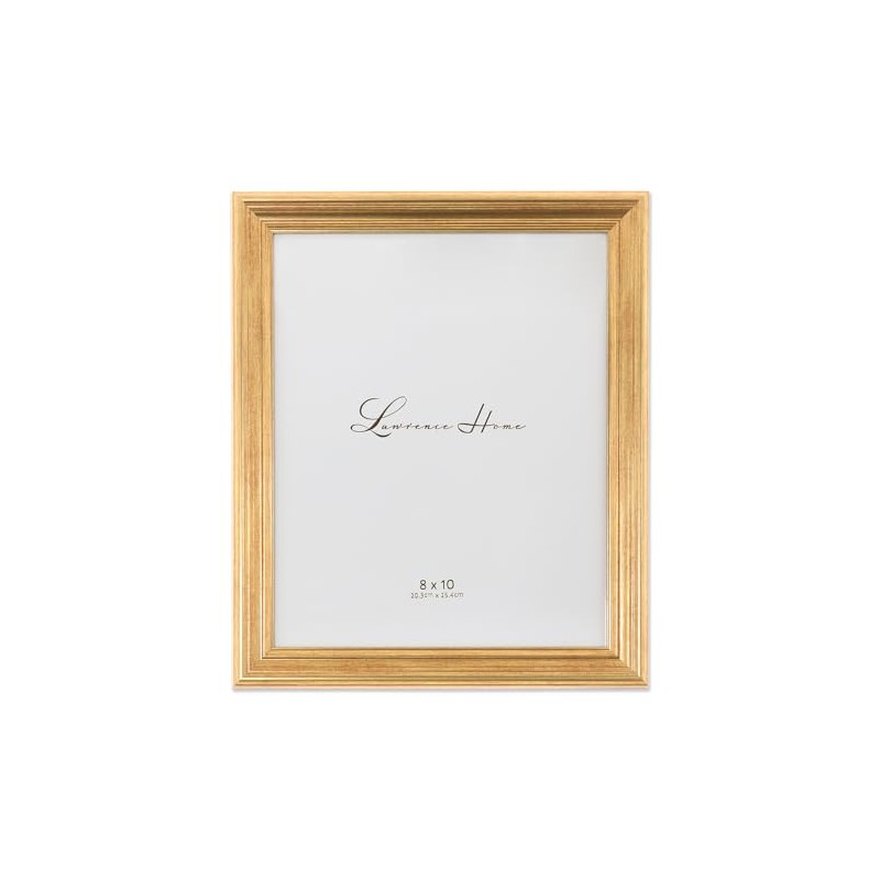 Lawrence Frames 536280 Sutter Gold 8x10 Picture Frame