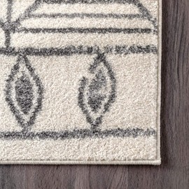 nuLOOM Gem Retro Tiles Area Rug, 3' x 5', Off White