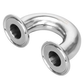 DERNORD 1" Tube OD Elbow 180 Degree Sanitary Pipe Fitting SS304 Tri Clamp 1.5 Inch