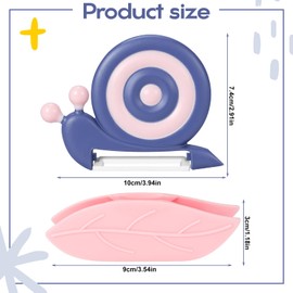 Humtudeit Kinder Sparschäler, Peeler Snail Sparschäler, Schnecke Keramik Schälmesser, Handheld Apfelschäler, Sparschäler Schnecken Kartoffelschäler Spargelschäler Gemüseschäler (Lila)
