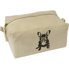 Azeeda 'Französische Bulldogge sitzend' Wasch/Make-up Tasche (CS00042936)