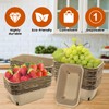50 Pcs Natural Pulp Fiber Berry Basket, Molded Berry Basket