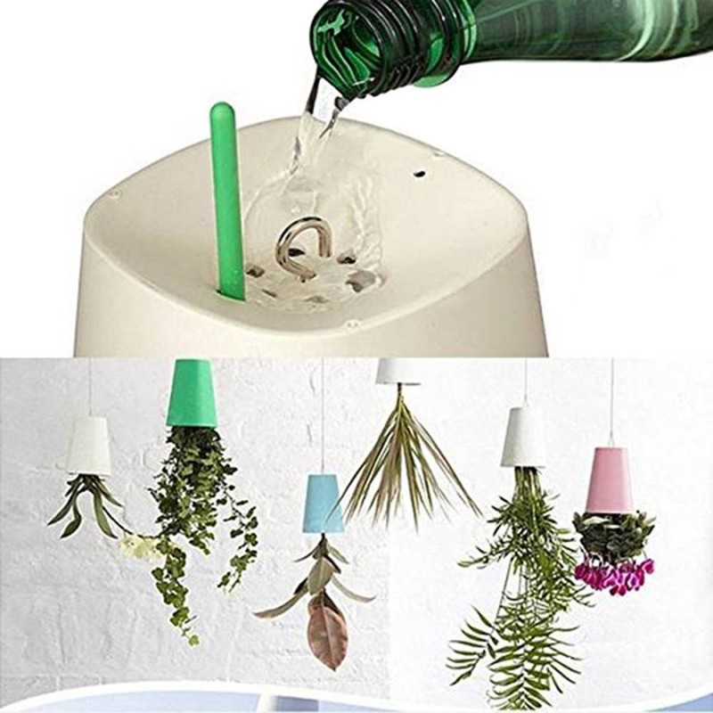 SYOOY 2 PCS Upside-Down Planter Hanging Flower Pot Planter for