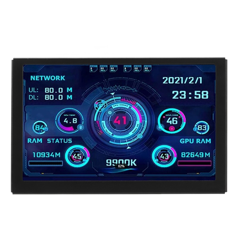 5in IPS USB Mini Screen Computer Temp Monitor PC Sensor