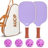 Purple Pickleball Paddles, USAPA Approved Pickleball Paddles Set of 2,