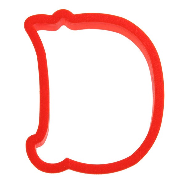Curly Letter D Cookie Cutter 4 Inch - Hand Made in the USA