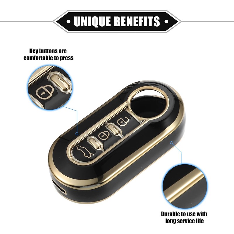 Juego de funda para llave inteligente de coche compatible con