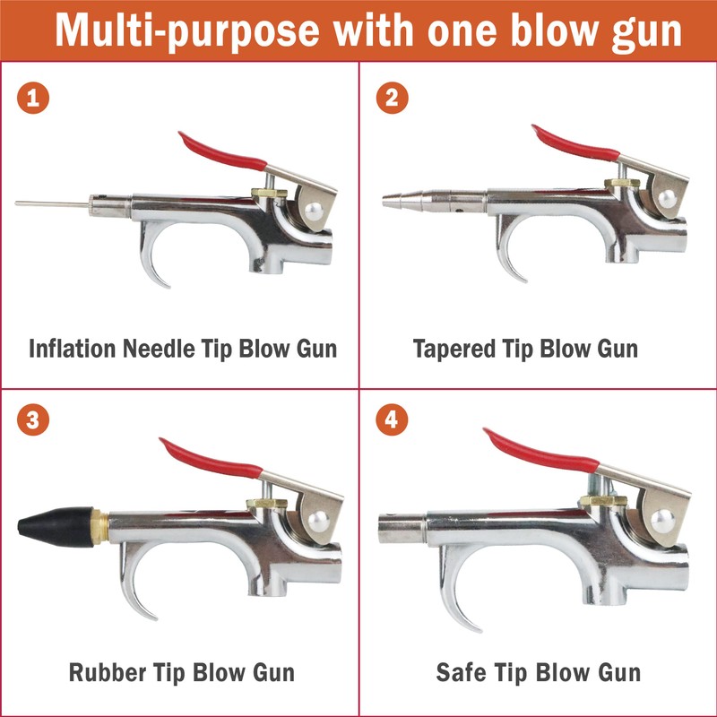 MELPRISU 17 Pieces Air Tool Kit 3/8" X 25ft PVC