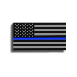 Real Sticky Support Police USA Flag Blue Line 2nd Amendment 2A Sticker Decal Lives Matter