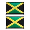 Tuyatezhi 2 Pcs Jamaica Flag Patches,Tactical Jamaican Patch Hook &