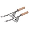 Manual Weed Cutter, 2 Pieces Stainless Steel Weeding Tool, Weed