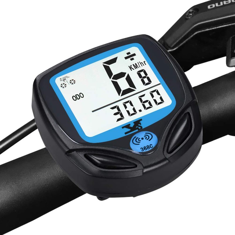 Dinokqa digital wireless bicycle speedometer, waterproof, wireless odometer with automatic