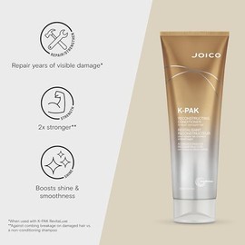 K-PAK Daily Reconstructing Conditioner | For Damaged Hair | Restore Shine | Smooth & Detangle | Eliminate Static | With Keratin & Guajava Fruit Extract