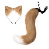 UPWalker Faux Fur Squirrel Ears and Tail Cute Fox Costume