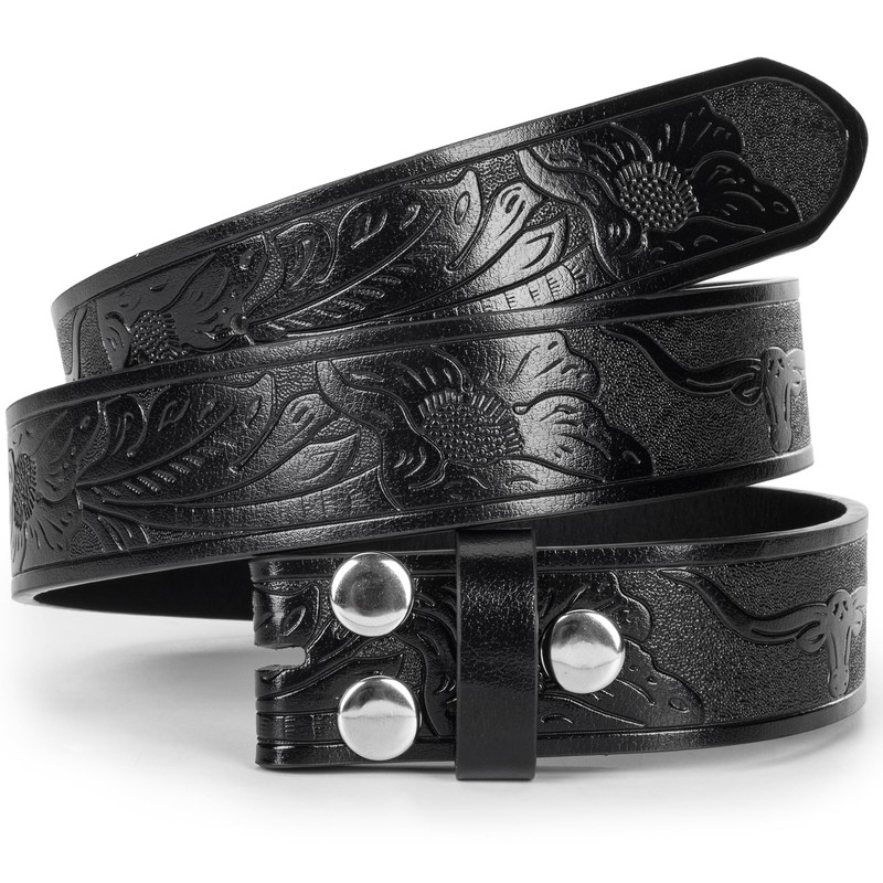 IZUS Classic Retro Belt Strap for Men Women without Buckle