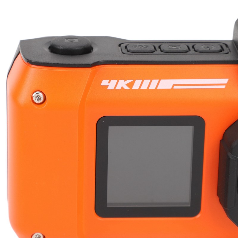 4K 65MP Underwater Camera Autofocus 2.88in 1.44in Dual Screen 2500mAh