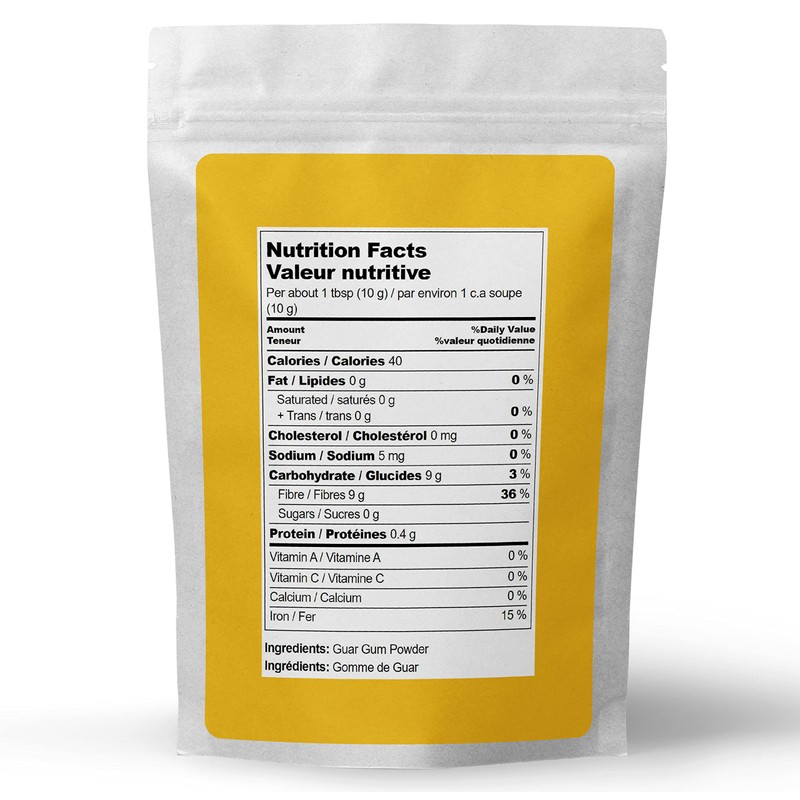 Guar Gum Powder (1LB) by Elo’s Premium | Food Grade,