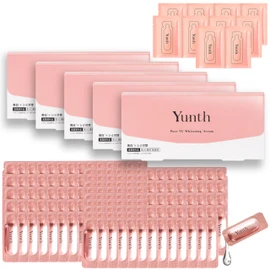 Yunth Raw VC Introduction Beauty Serum, Set of 5, 150 Day Supply, Includes 10 Beauty Solution Samples (Cosmetics, Skin Care, Pores, Cosmetics, Beauty, Face Care)