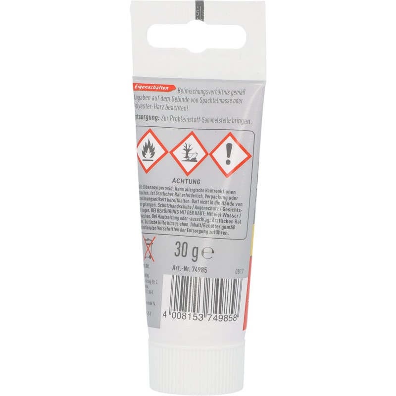 NIGRIN 30g Hardener for Repair and Modelling Work - Cures