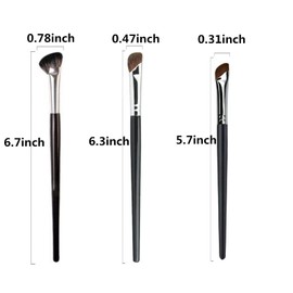 TEONEI Nose Contour Brush Half Fan-Shape Nose Shadow Brush Angled Concealer Brush Under Eye Blush Brush Highlighter Brush for Blending Liquid Cream Powder Cosmetics