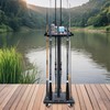 Fishing Rod Rack with Rotating Base – Holds up to