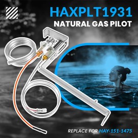 usvehj HAXPLT1931 Natural Gas Pilot Assembly Kit - fit for Hayward H-Series Millivolt ED1 Style Natural Gas Pool Heater, for H1501C, H2001C, H2501C, H3001C, H3501C, H4001C, H400P1C