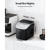 EUHOMY Countertop Ice Maker Machine with Handle, 26.2lbs Per Day,