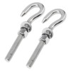 Smgda 2Pcs M12 Stainless Steel Eye Bolt with Nut and