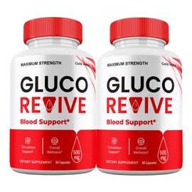 (2 Pack) GlucoRevive Capsules, GlucoRevive Supplement Pills, Advanced Formula All Natural Made in USA, 2 Month Supply