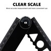 ALLY-MAGIC Folding Ruler, 4 Pcs 30cm Folding Geometric Ruler Flexible