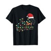 Christmas Lights Scottie Dog Lover Funny Xmas Gift T-Shirt