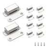 Ravinte 10 Pack Silver Magnetic Door Catch, Brushed Satin Nickel