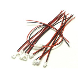 5 Sets Male to Female 1.25mm Pitch Cable 2P Connector for Thu's Radio Molex PicoBlade (JST 1.25 micro JST)