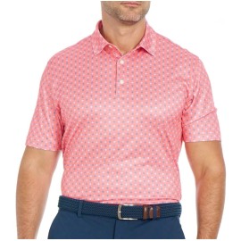 GREG NORMAN PERFORMANCE GOLF POLO S/S WICKING UPF Sun Protection Sz 3XL CORAL