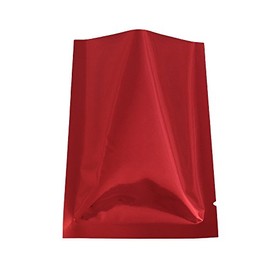 100 Premium Colored Mylar Foil Heat Sealable Bags 9x13cm (3.5x5.1") … (Red)