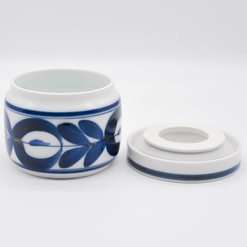 Nishiki Pottery Hasami Ware Stocker (Preserved Pottery) (Small) Majorica Pattern