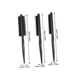 Gatuida 3pcs Women Hair Styling Brushes Bristle Brush for Slicking Back Hair for Buns Formal Events