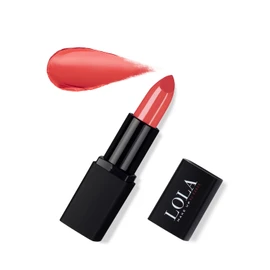 Lola Make-Up Intense Colour Lipstick, Rich Pigmentation, Long Lasting, Enriched With Hyaluronic Acid, Vitamins And Mango Butter, Vegan No. 018 Flamenco