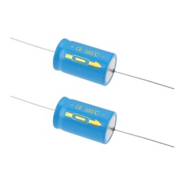 eMagTech 2Pcs Axial Electrolytic Capacitor 2200UF 63V for Host Air Conditioner 22x36mm
