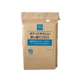 AQ. AUTOBACS QUALITY Body Friendly Disposable Cloths, Pack of 16, CL16