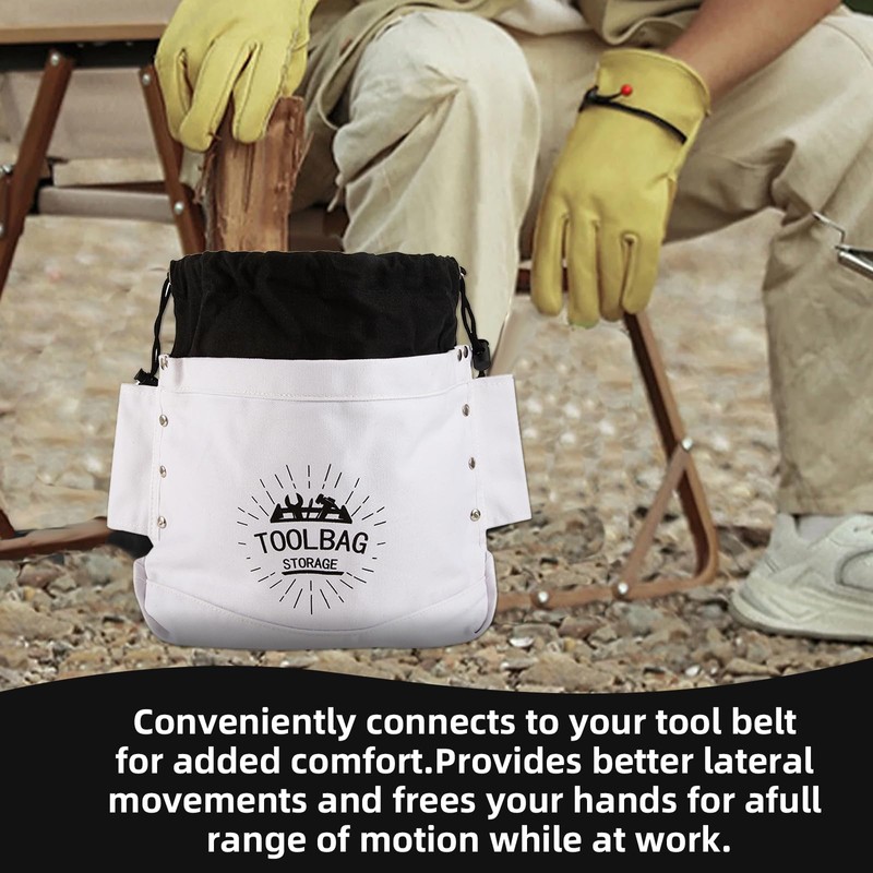 Bolt Tool Bag,Top Closing Bolt Bag with 3-Inch Drawstring,Heavy Duty